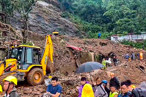 Heavy rain aftermath of Cyclone Remal